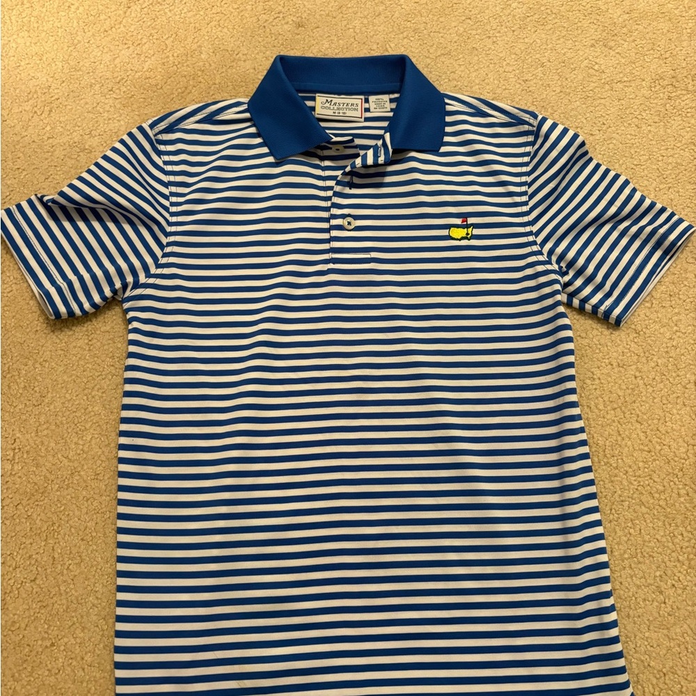 Masters Kids Polo with Blue and White Stripes